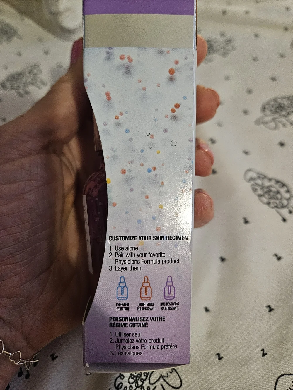 Physicians Formula Time-Restoring Skin Booster Serum Pink and Silver Bottle